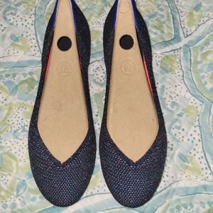 Rothy's Metallic Lattice Stitch Flats size 7